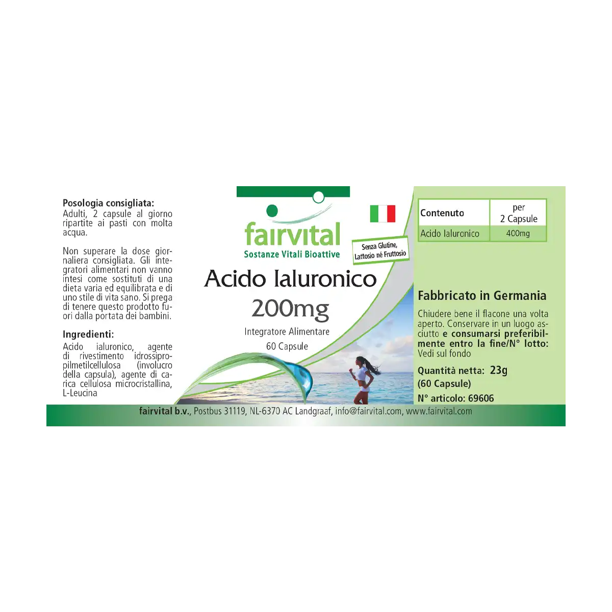 Acido ialuronico – 200mg – 60 capsule