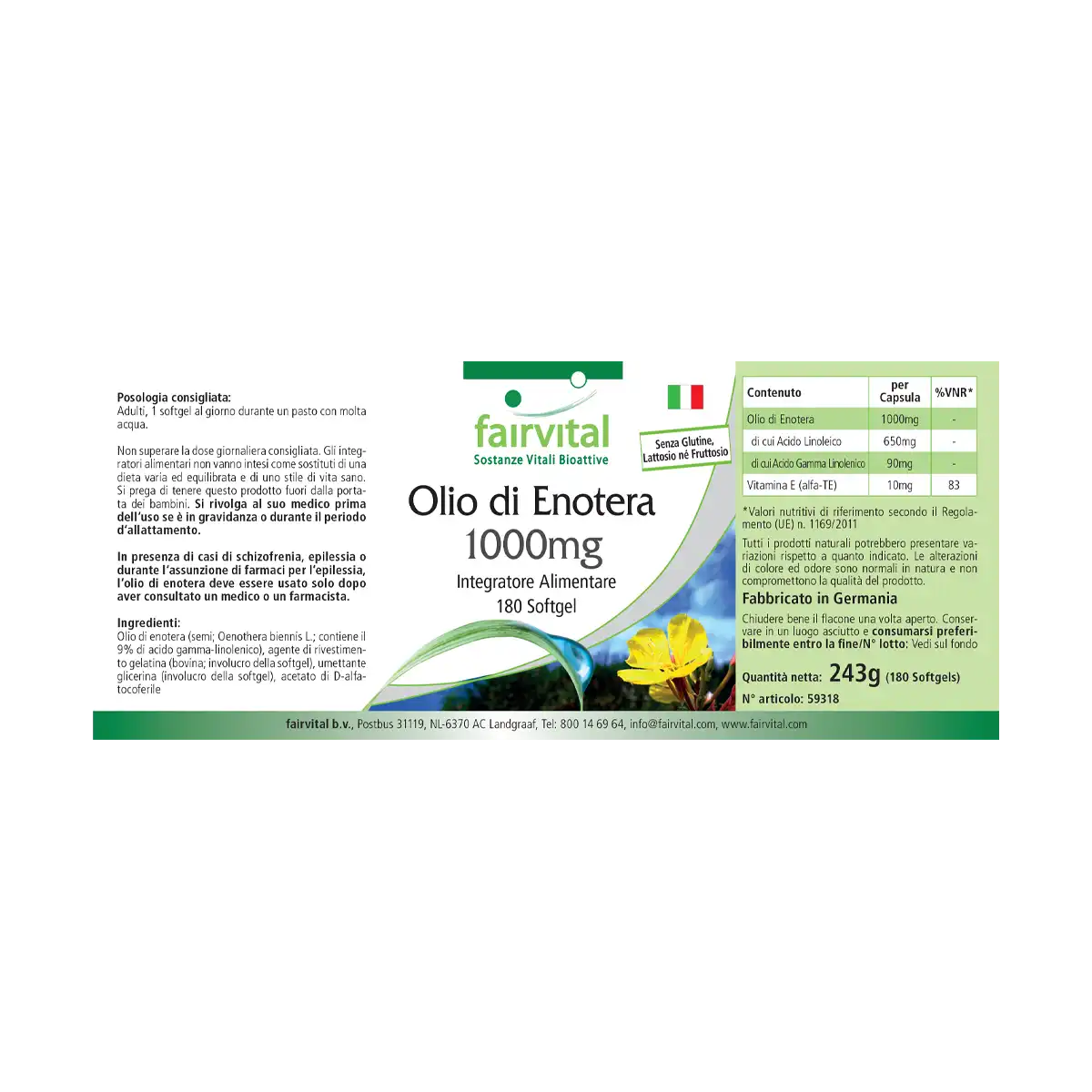 Olio di Enotera 1000mg