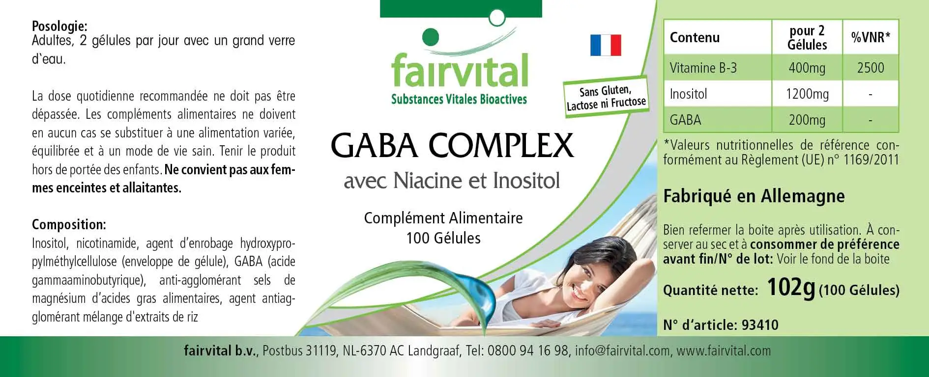 GABA Komplex mit Niacin und Inositol