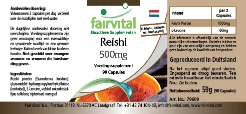 Reishi 500mg - 90 gélules