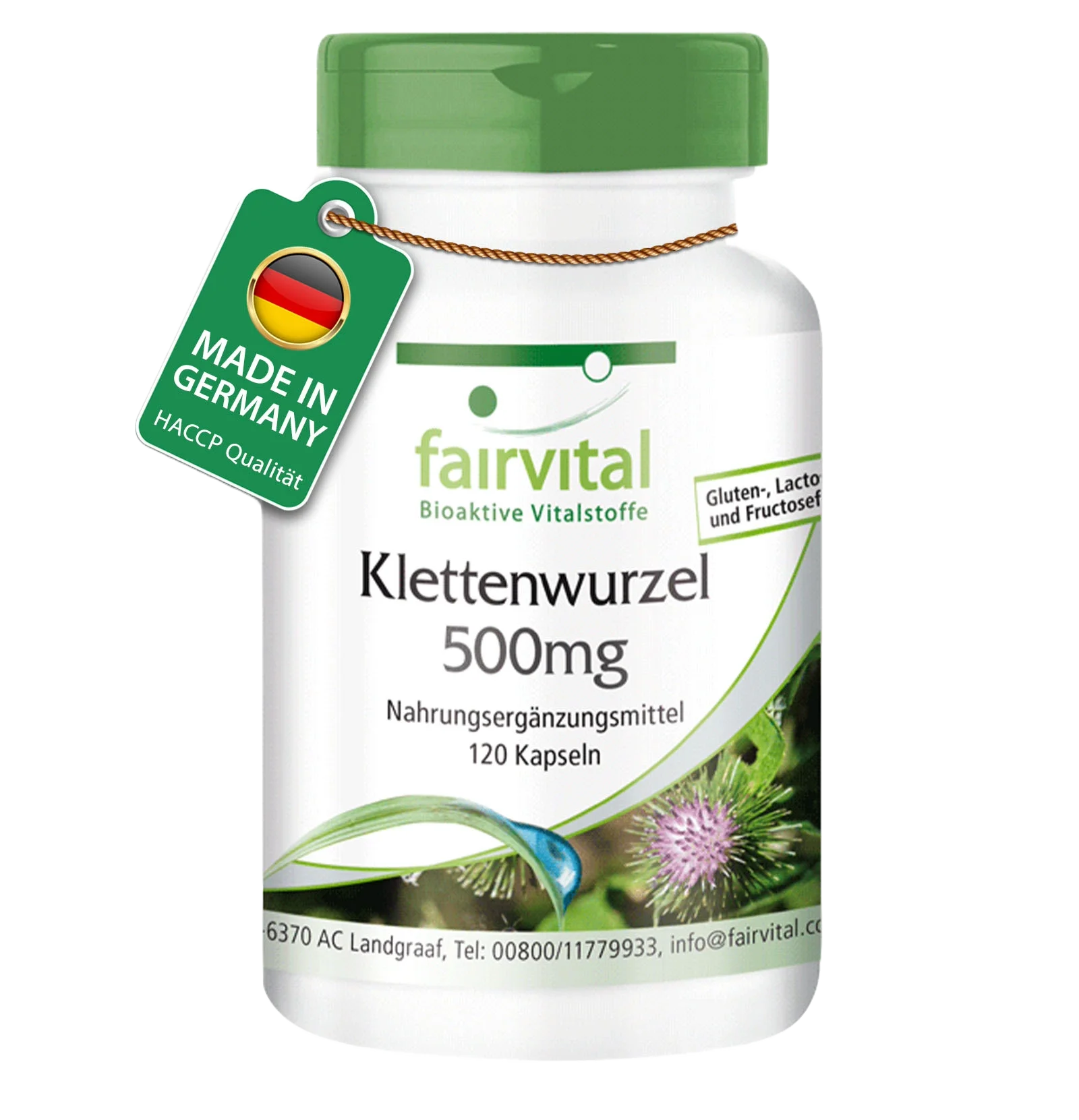 Klettenwurzel 500mg - 120 Kapseln - Sale - MHD 05/25