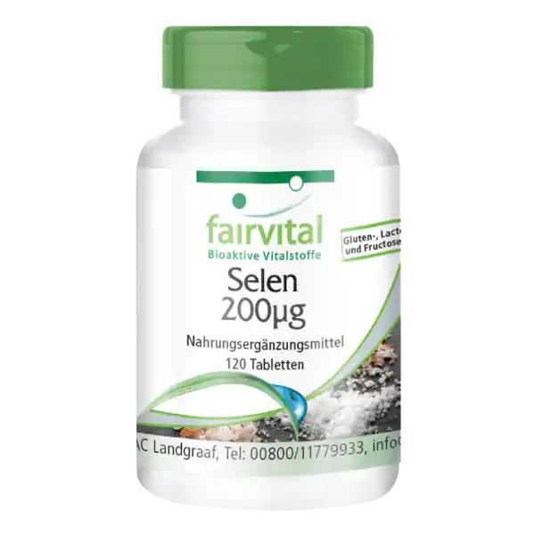 Selen 200µg aus Selenomethionin - 120 Tabletten