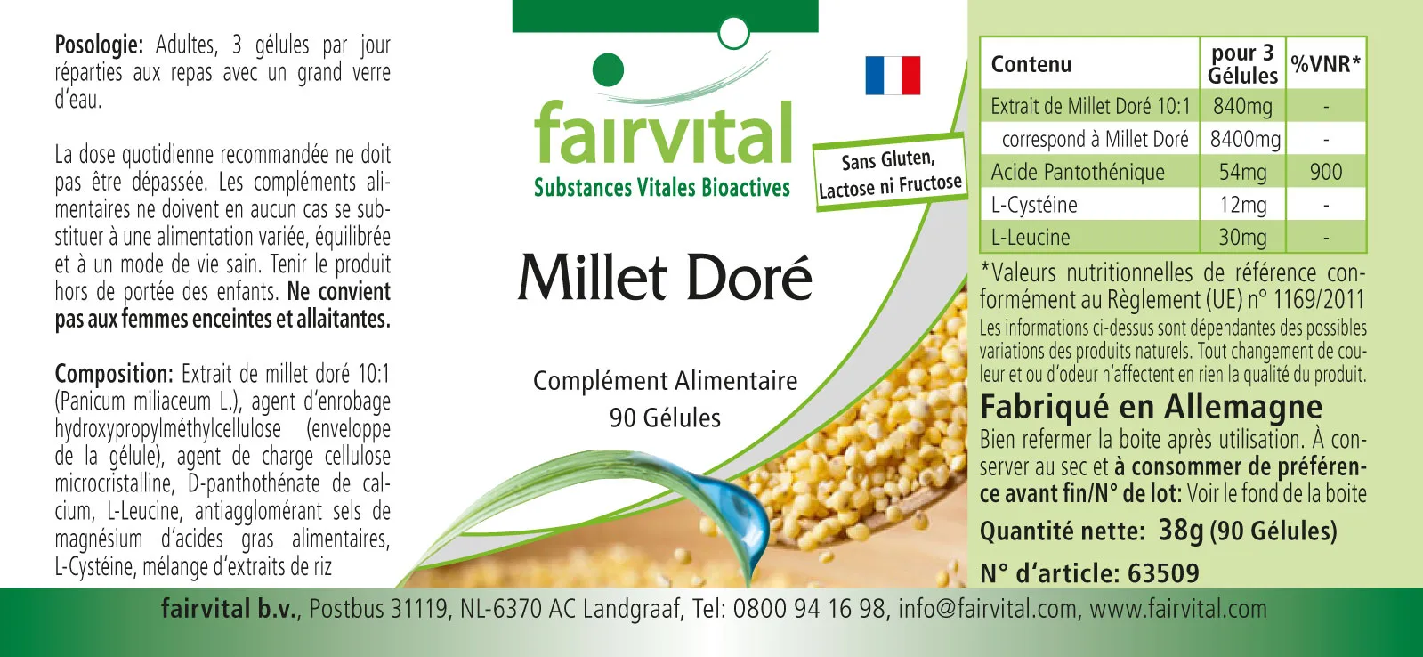 Golden Millet - 90 Capsules