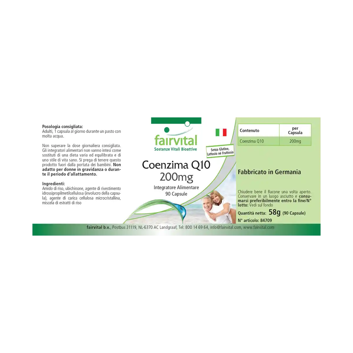 Coenzyme Q10 200mg - 90 gélules