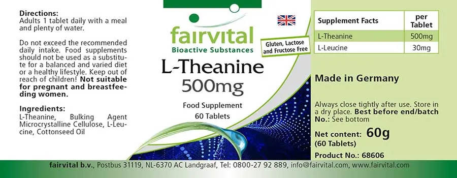 L-Teanina 500mg - 60 compresse