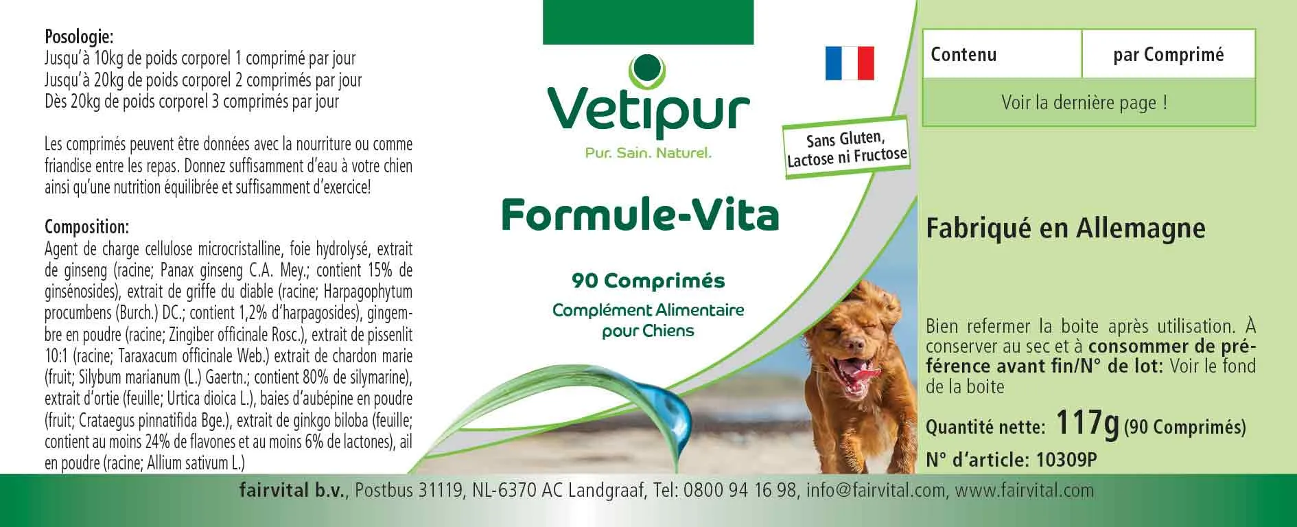 Vita Formula - 90 Tabletten für Hunde | Vetipur