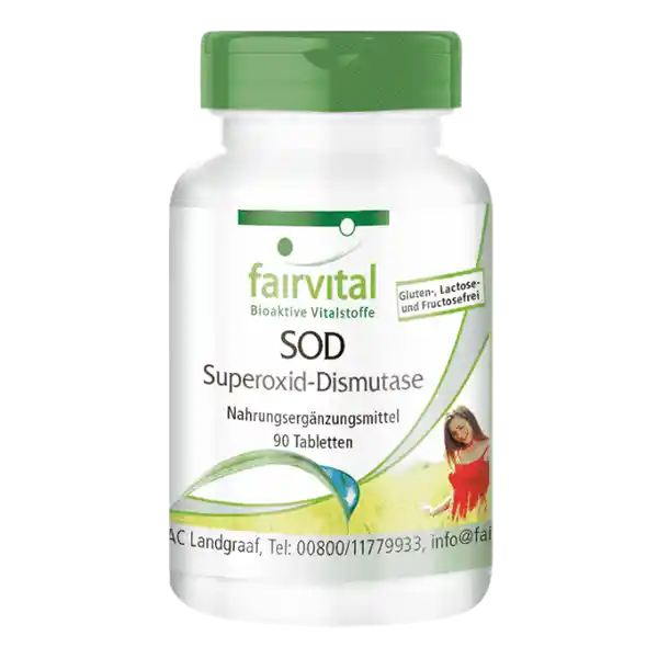 SOD Superoxide Dismutase - 90 Tablets