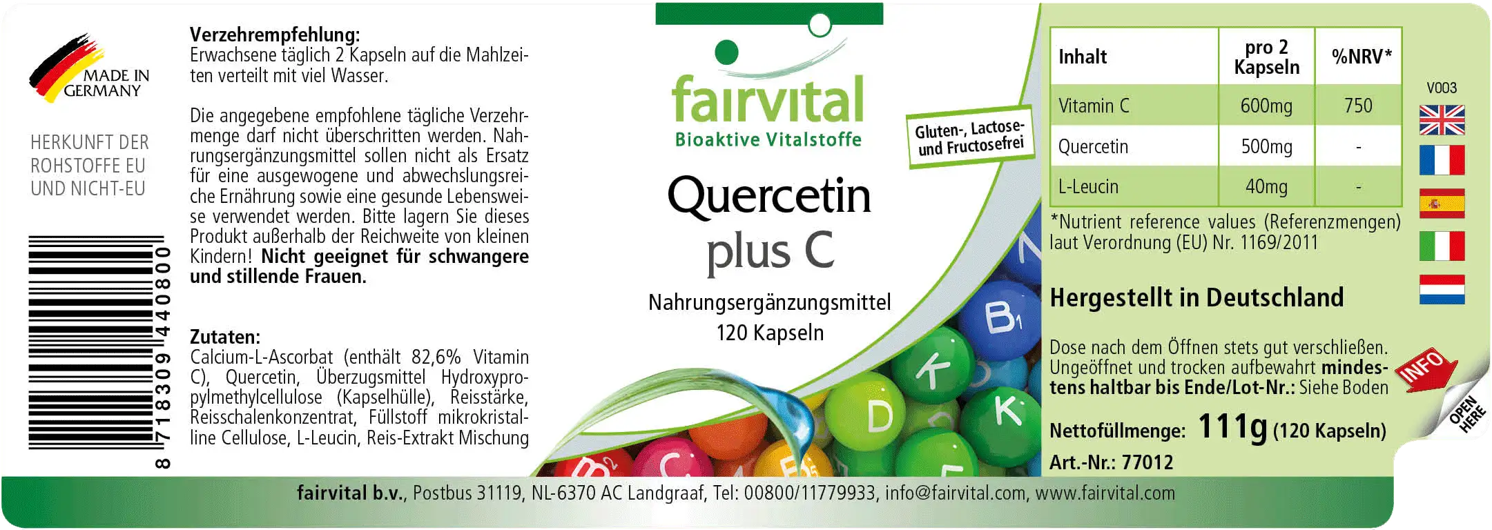 Quercetin plus C - 120 Capsules