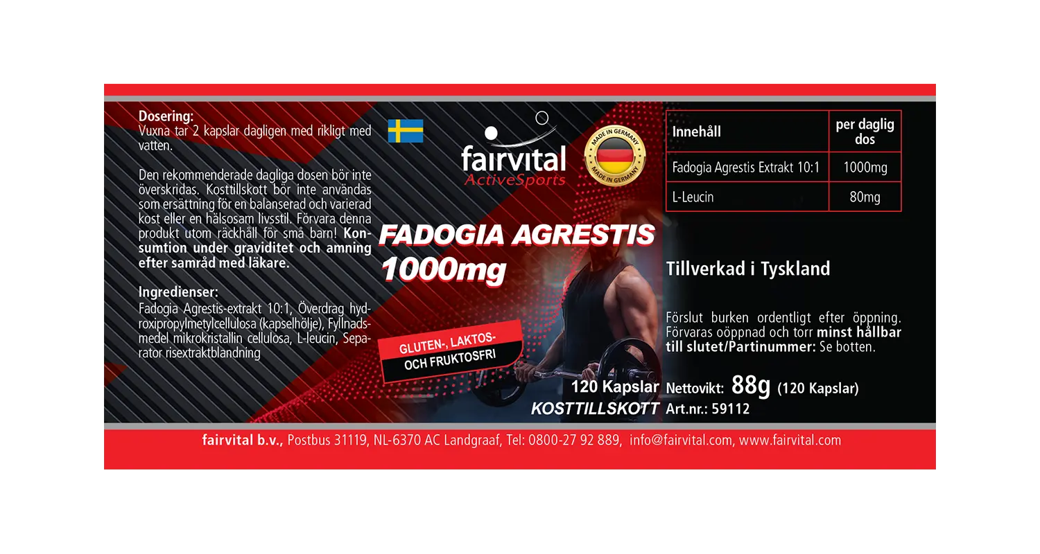 Fadogia Agrestis 1000mg