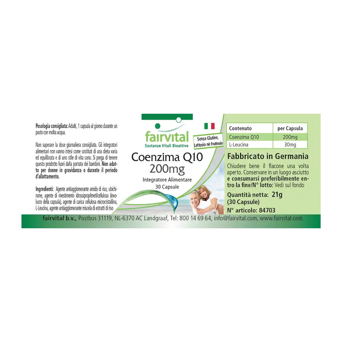 Co-Enzima Q10 200mg - 30 Cápsulas