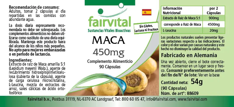 MACA 450mg - 90 capsule