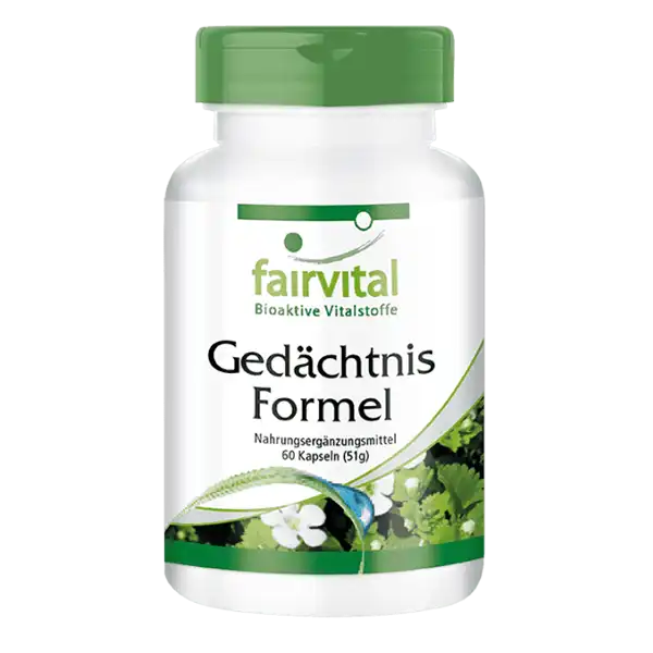 Gedächtnis Formel - 60 Kapseln - Sale - MHD - 02/25