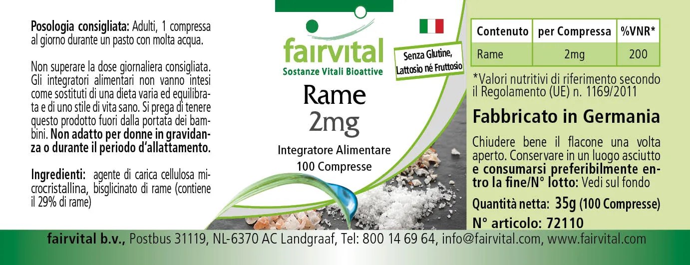 Rame 2mg - 100 compresse