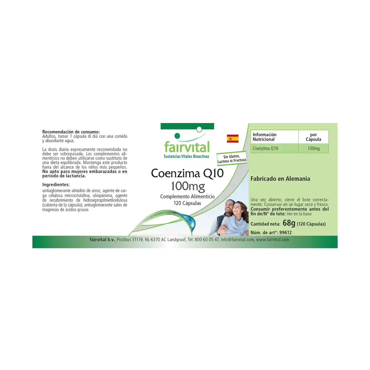 Co-Enzima Q10 100mg - 120 Cápsulas