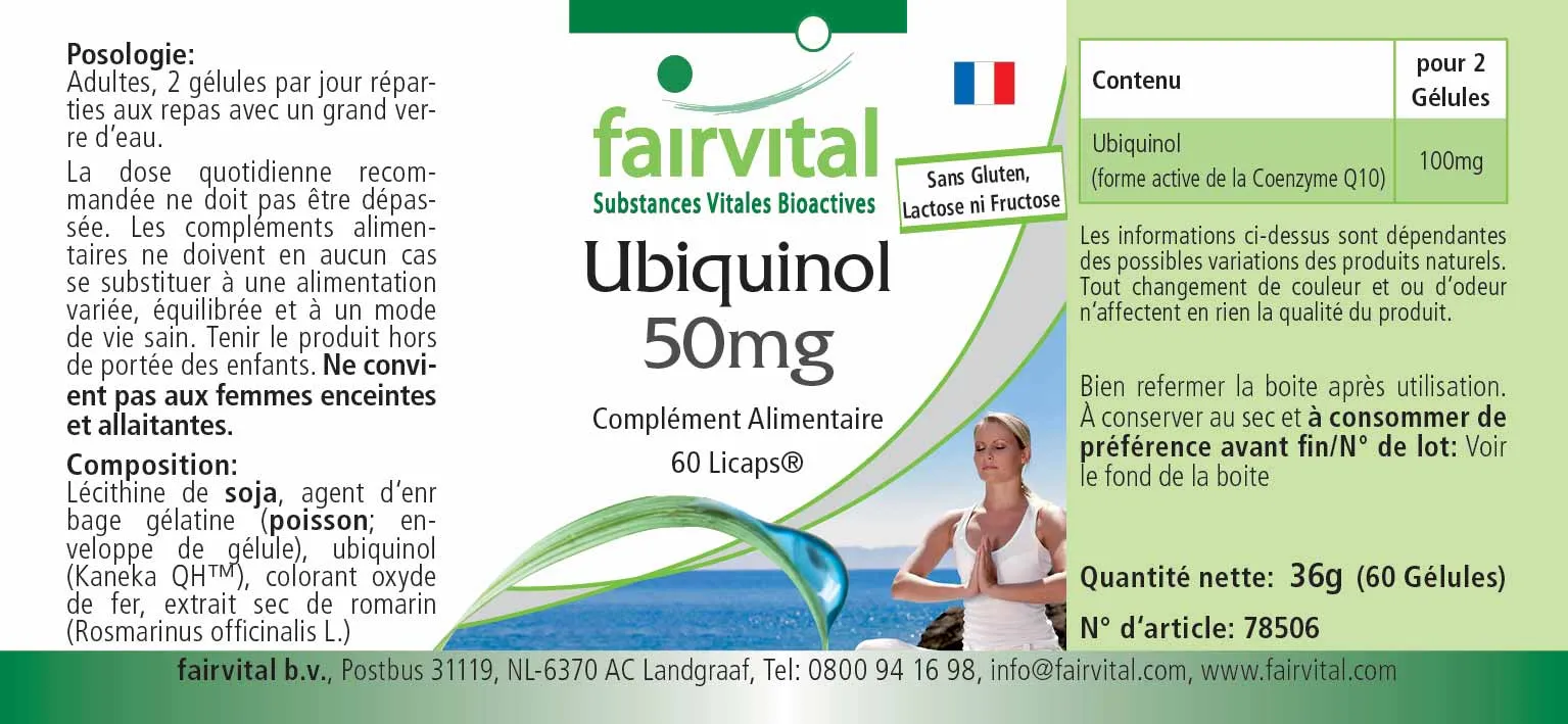 Ubiquinolo 50mg – 60 Licaps®