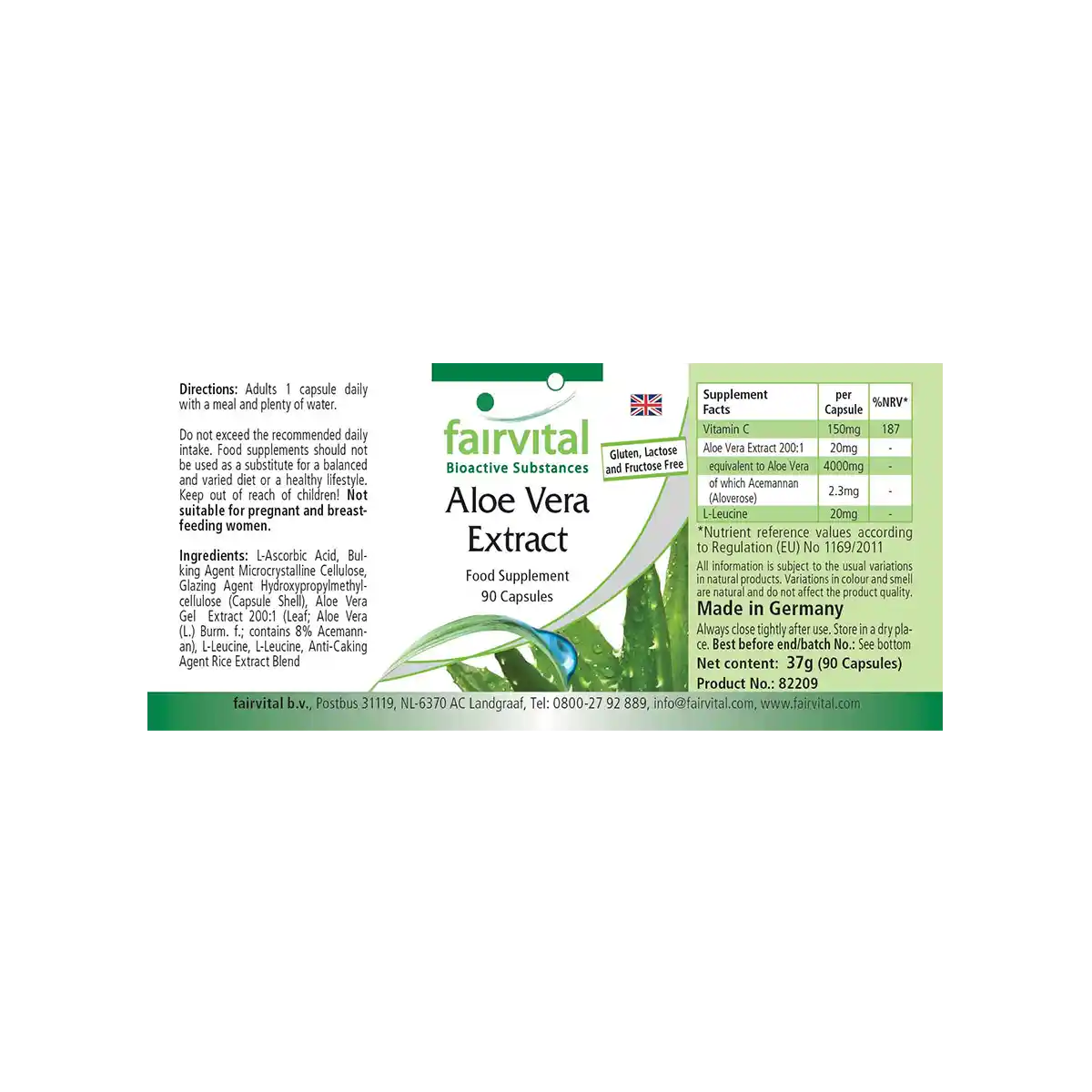 Aloe Vera Estratto - 90 capsule