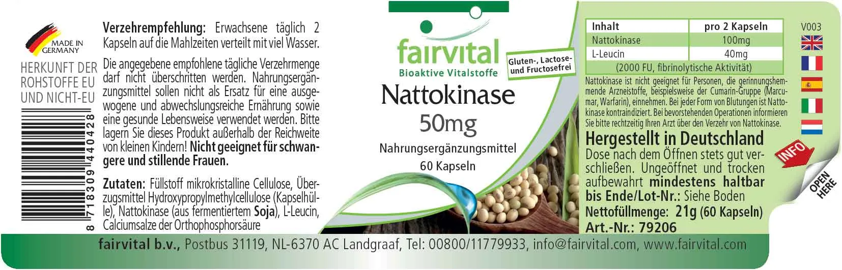 Nattokinase 50mg