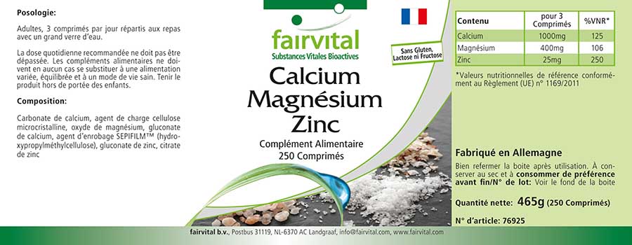 Calcium Magnésium Zinc