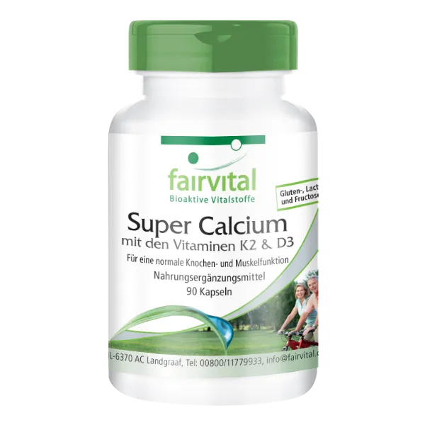 Super Calcium mit den Vitaminen K2 & D3