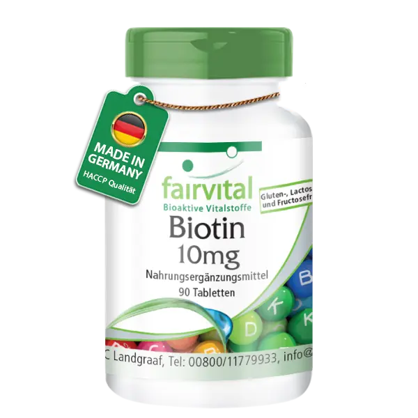 Biotina 10mg - 90 comprimidos