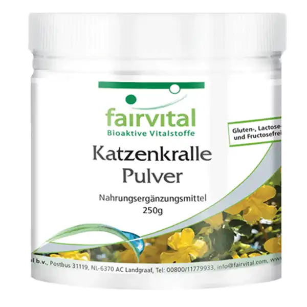 Katzenkralle Pulver mit Vitamin C - 250g