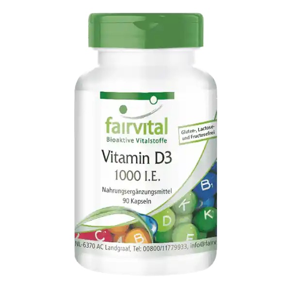 Vitamin D3 1000 I.U. - 90 Capsules