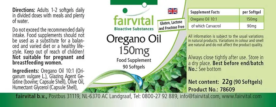 Aceite de orégano - 90 Softgels