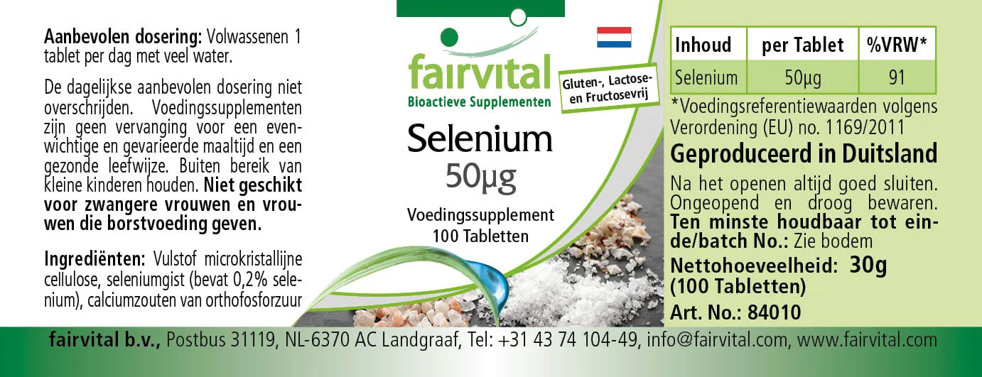 Selenium 50µg - 100 Tablets