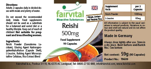 Reishi 500mg - 90 gélules