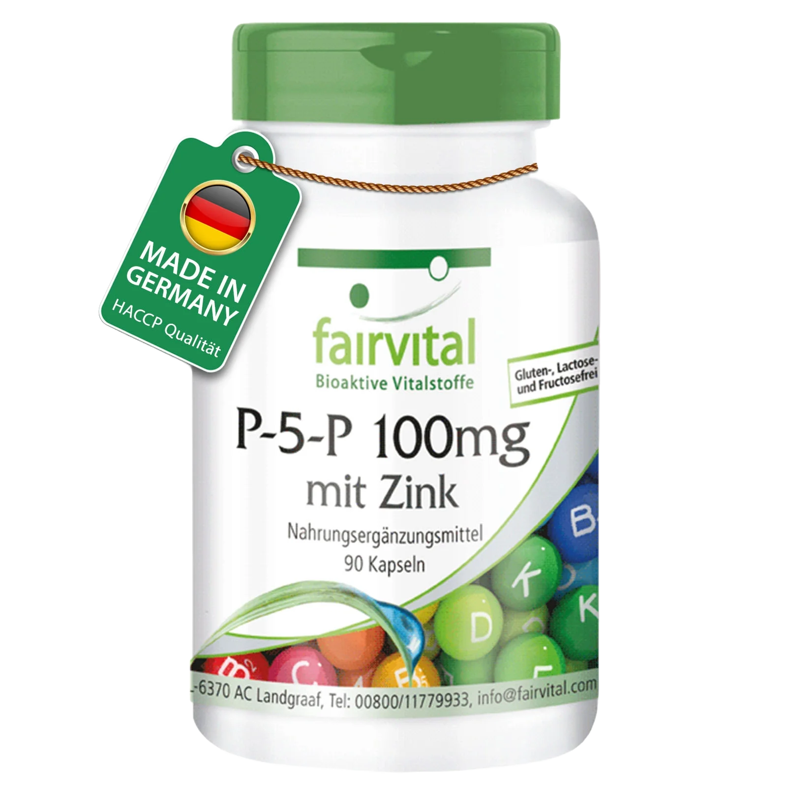 P-5-P 100mg avec zinc – vitamine B6 active – 90 gélules