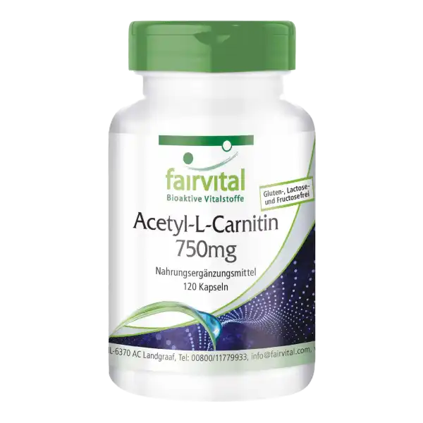 Acétyl-L-Carnitine 750mg - 120 gélules