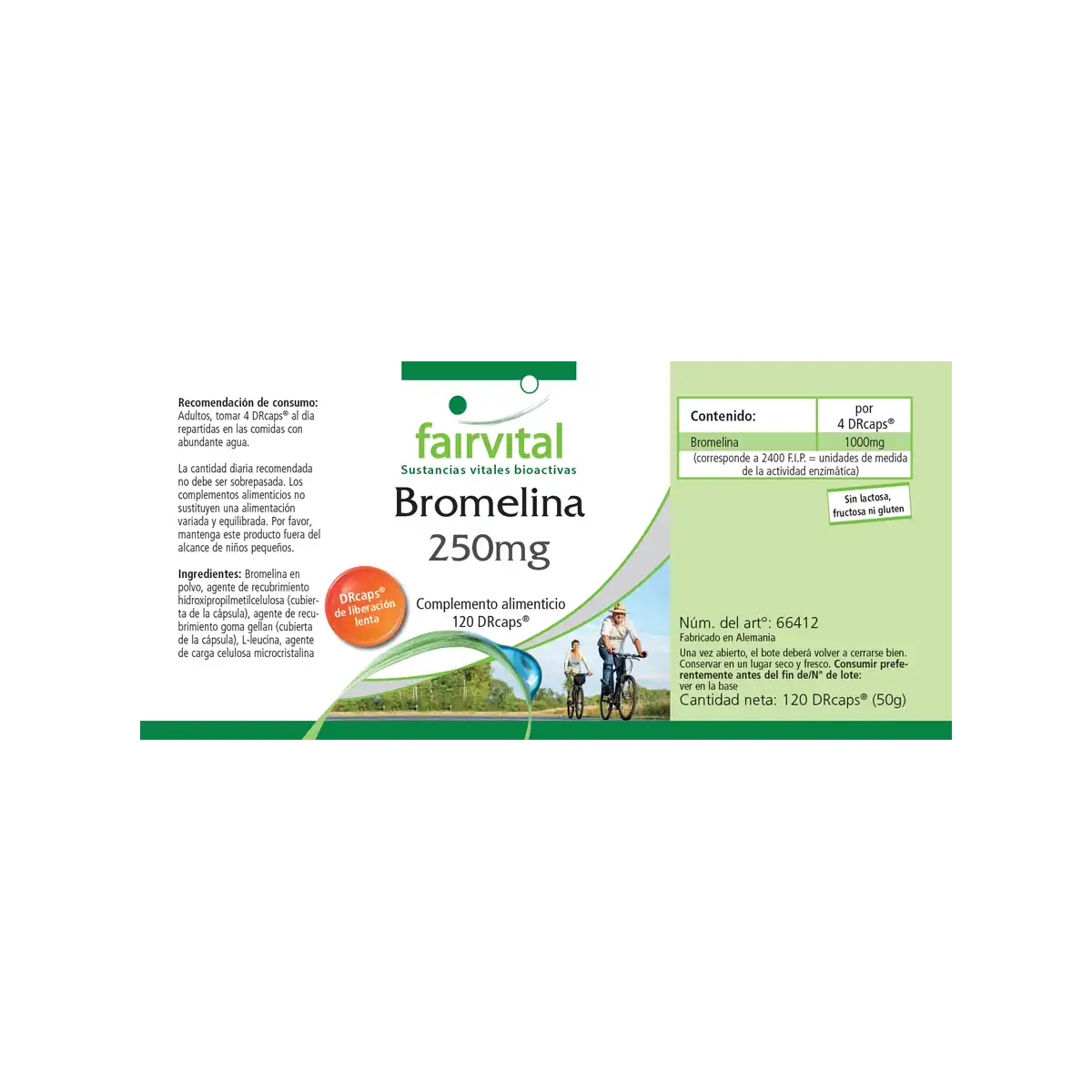 Bromélaïne 250mg - 120 DRCaps®, gastrorésistant