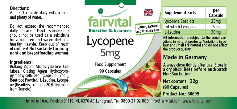 Lycopène 5mg - 90 capsules