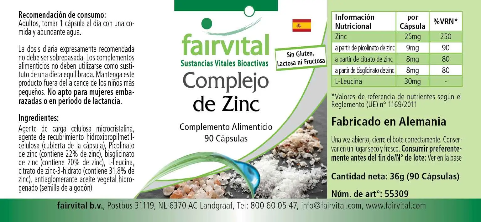 Complejo de Zinc 25mg