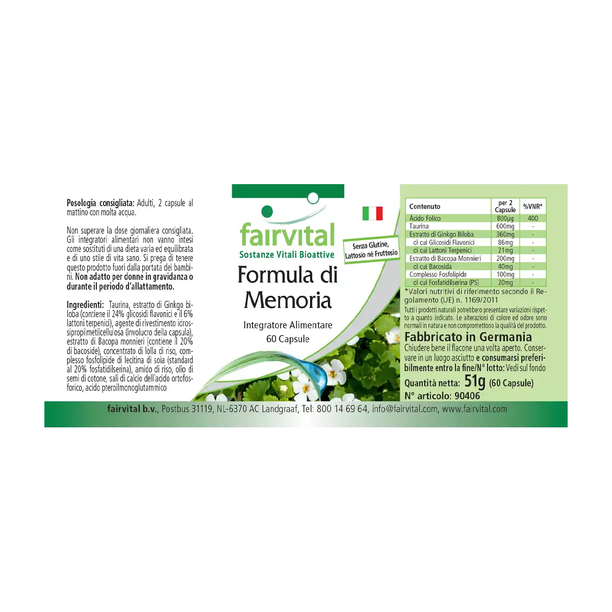 Formula di memoria - 60 capsule