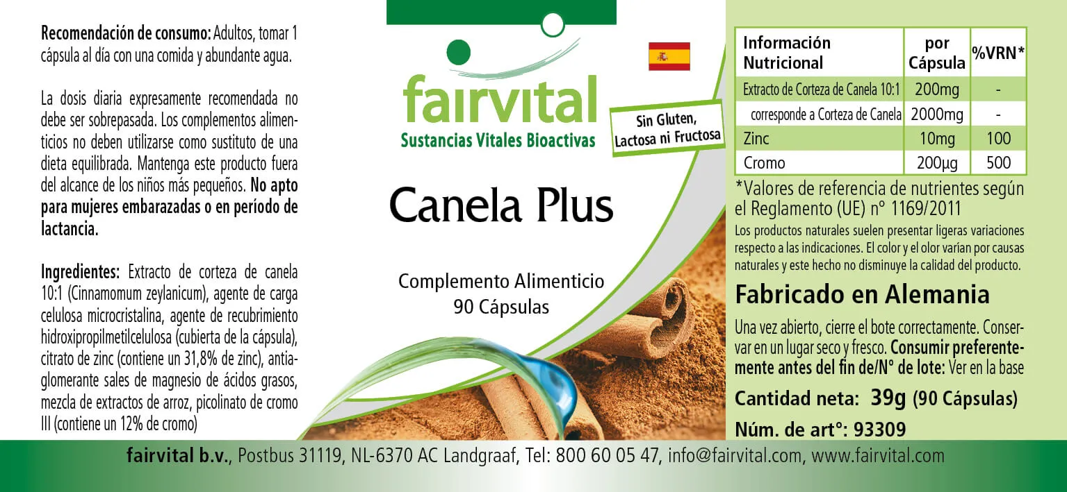 Canela Plus - 90 cápsulas - Sale- MHD 03/25