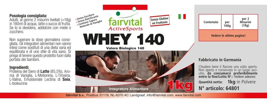 Whey 140 (1kg) Protéines de lactosérum